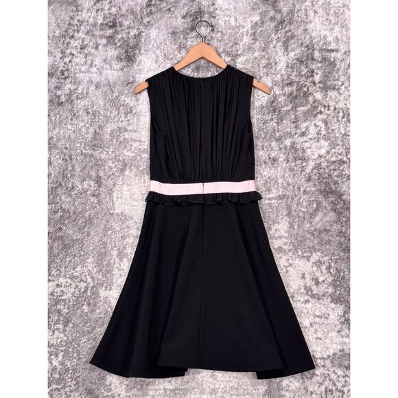 Ted Baker Dress 1 / XS Womens Black & Pink Bow Lace Detail A Line Fit Flare - Picture 3 of 8
